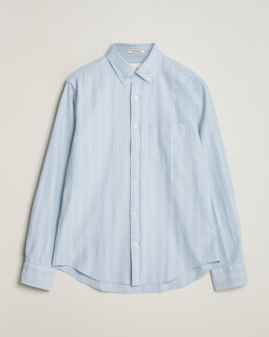Mies | Kauluspaidat | GANT | Regular Fit Archive Striped Oxford Shirt Dove Blue