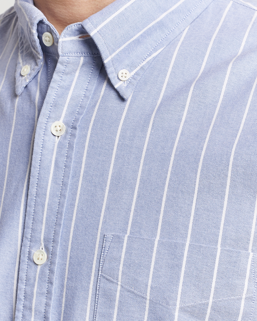 Mies | Kauluspaidat | GANT | Relaxed Fit Heritage Striped Oxford Shirt Blue/White