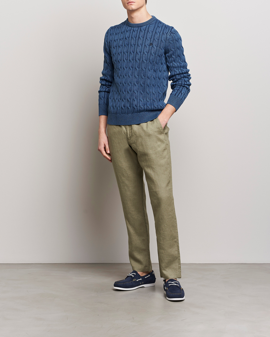 Mies | Housut | GANT | Relaxed Linen Drawstring Pants Dried Clay