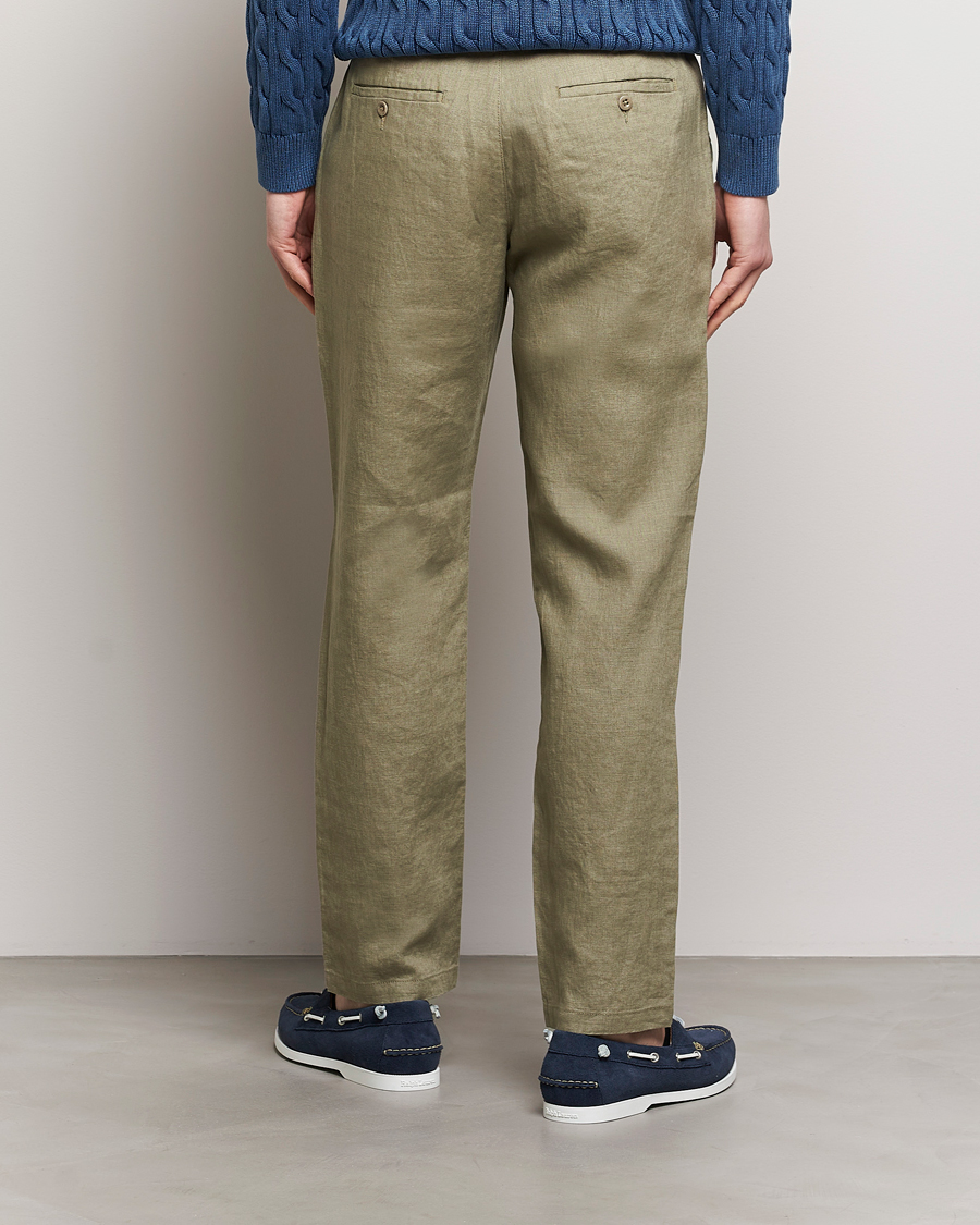 Mies | Housut | GANT | Relaxed Linen Drawstring Pants Dried Clay