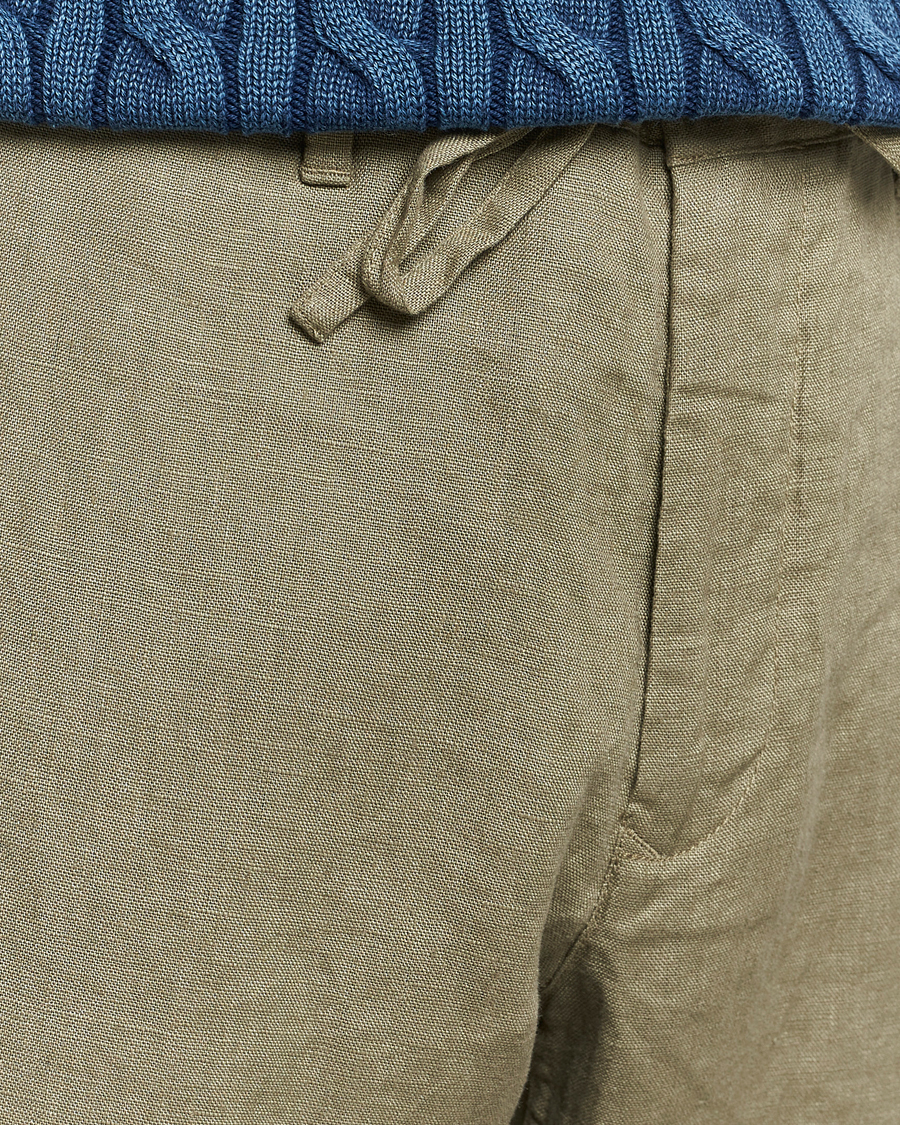 Mies | Housut | GANT | Relaxed Linen Drawstring Pants Dried Clay