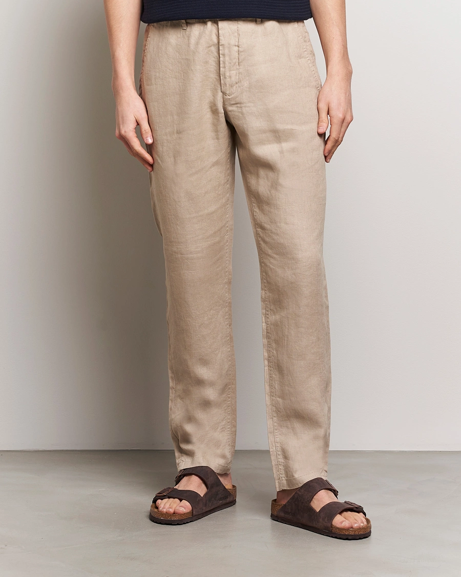 Mies |  | GANT | Relaxed Linen Drawstring Pants Dry Sand