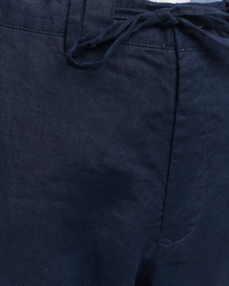 Mies | Housut | GANT | Relaxed Linen Drawstring Pants Marine