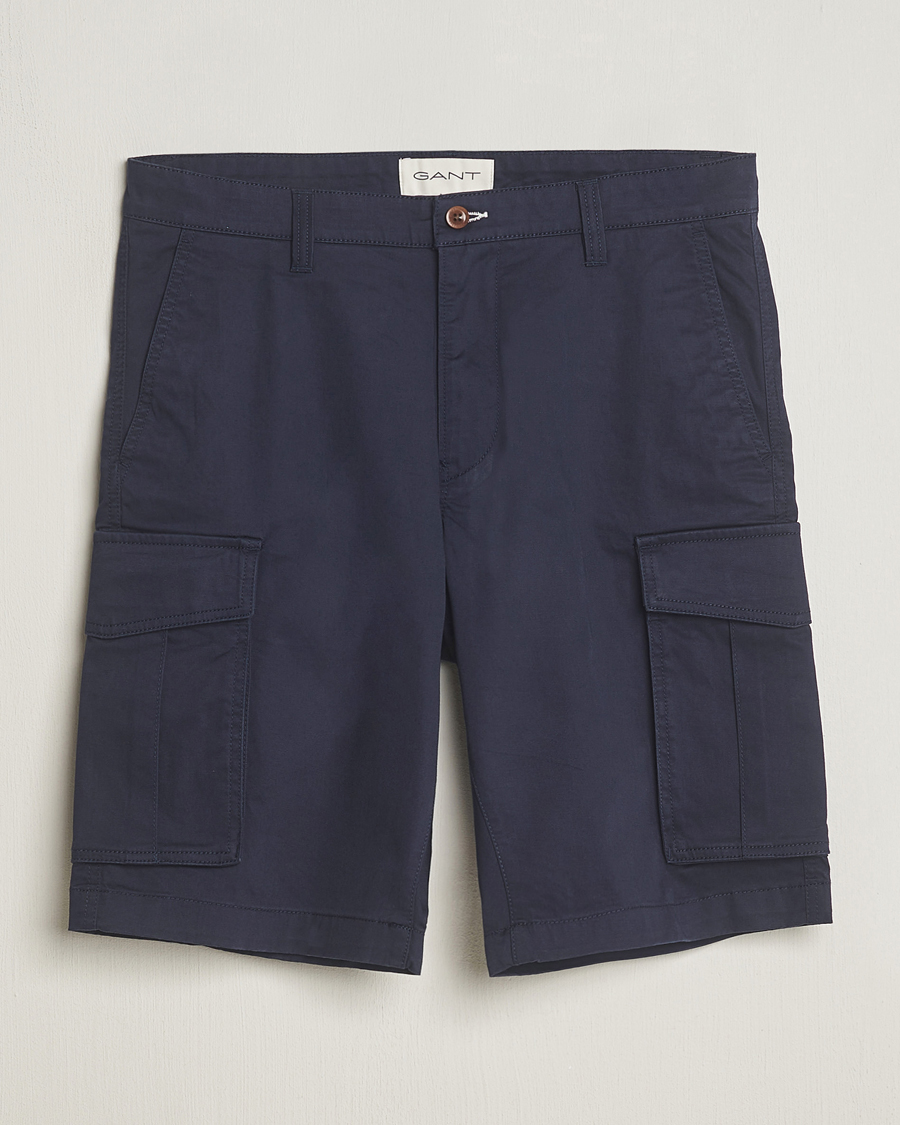 Mies | Shortsit | Gant | Relaxed Twill Cargo Shorts Marine