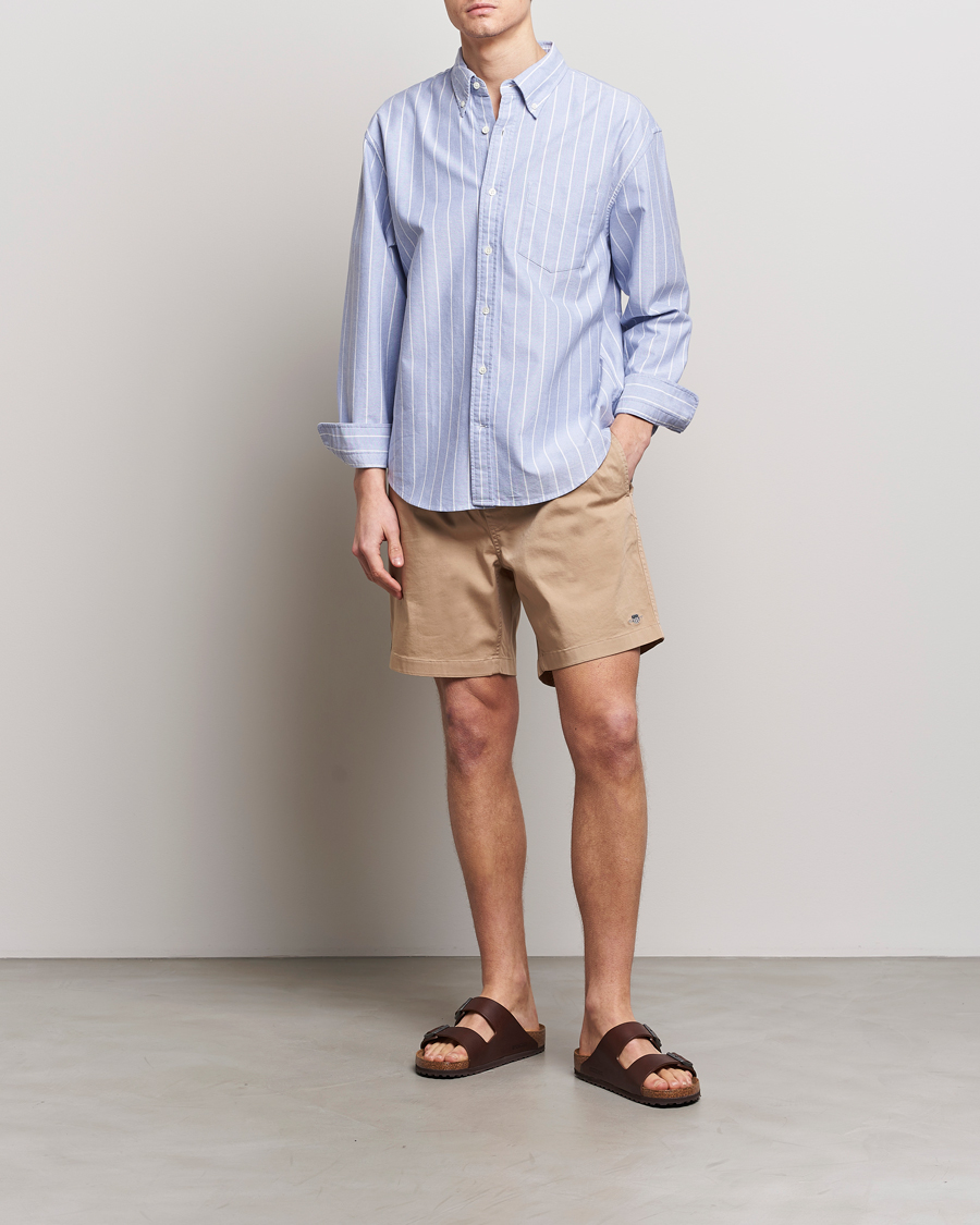 Mies | Shortsit | GANT | Drawstring Logo Shorts Dark Khaki