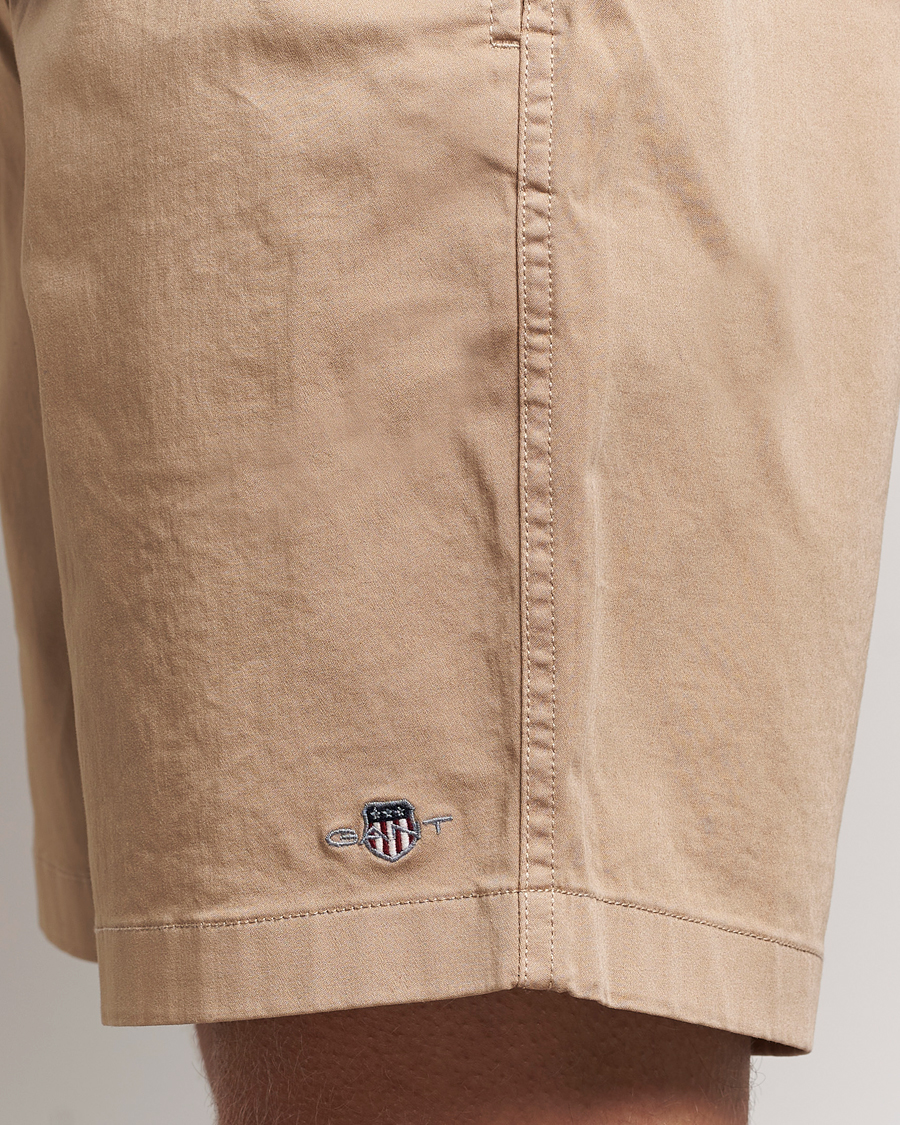 Mies | Shortsit | GANT | Drawstring Logo Shorts Dark Khaki