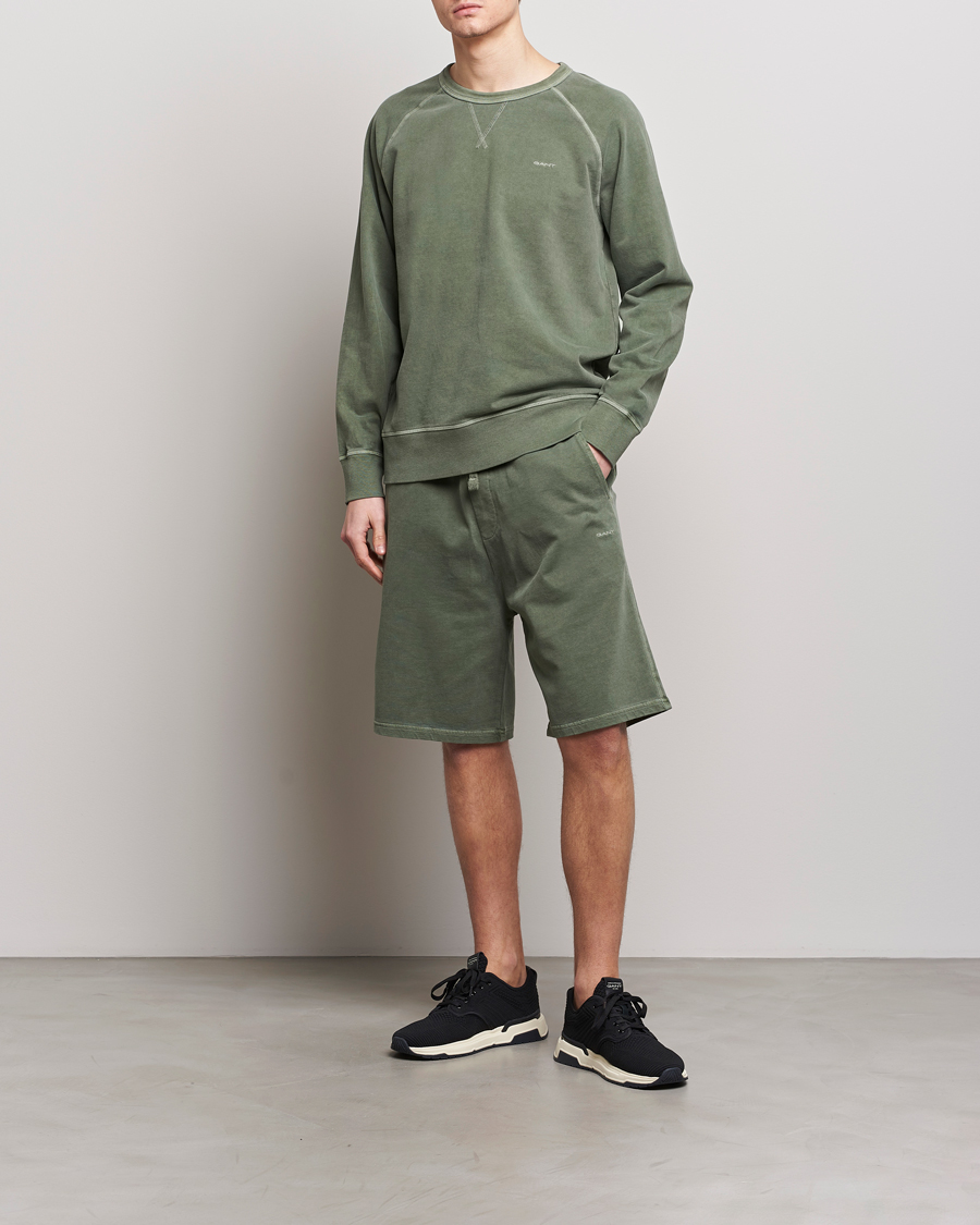 Mies | Shortsit | GANT | Sunbleached Sweatshorts Pine Green