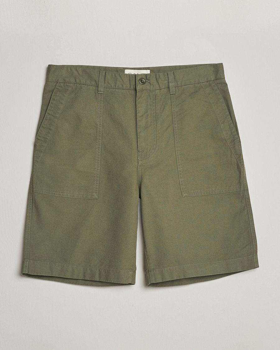 Mies | Shortsit | GANT | Cotton/Linen Shorts Four Leaf Clover