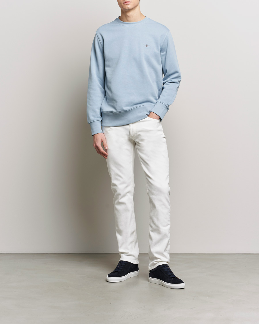 Mies | Puserot | GANT | Original Crew Neck Sweatshirt Dove Blue