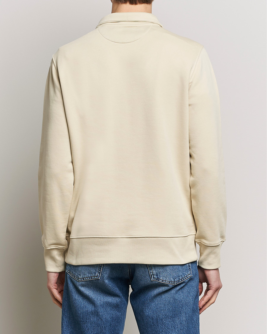 Mies | Puserot | GANT | Original Shield Half Zip Sweater Silky Beige
