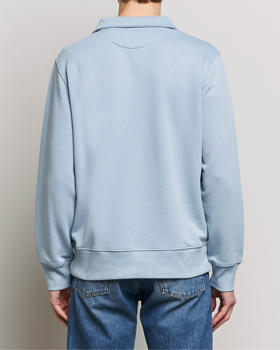 Mies | Puserot | GANT | Original Shield Half Zip Sweater Dove Blue