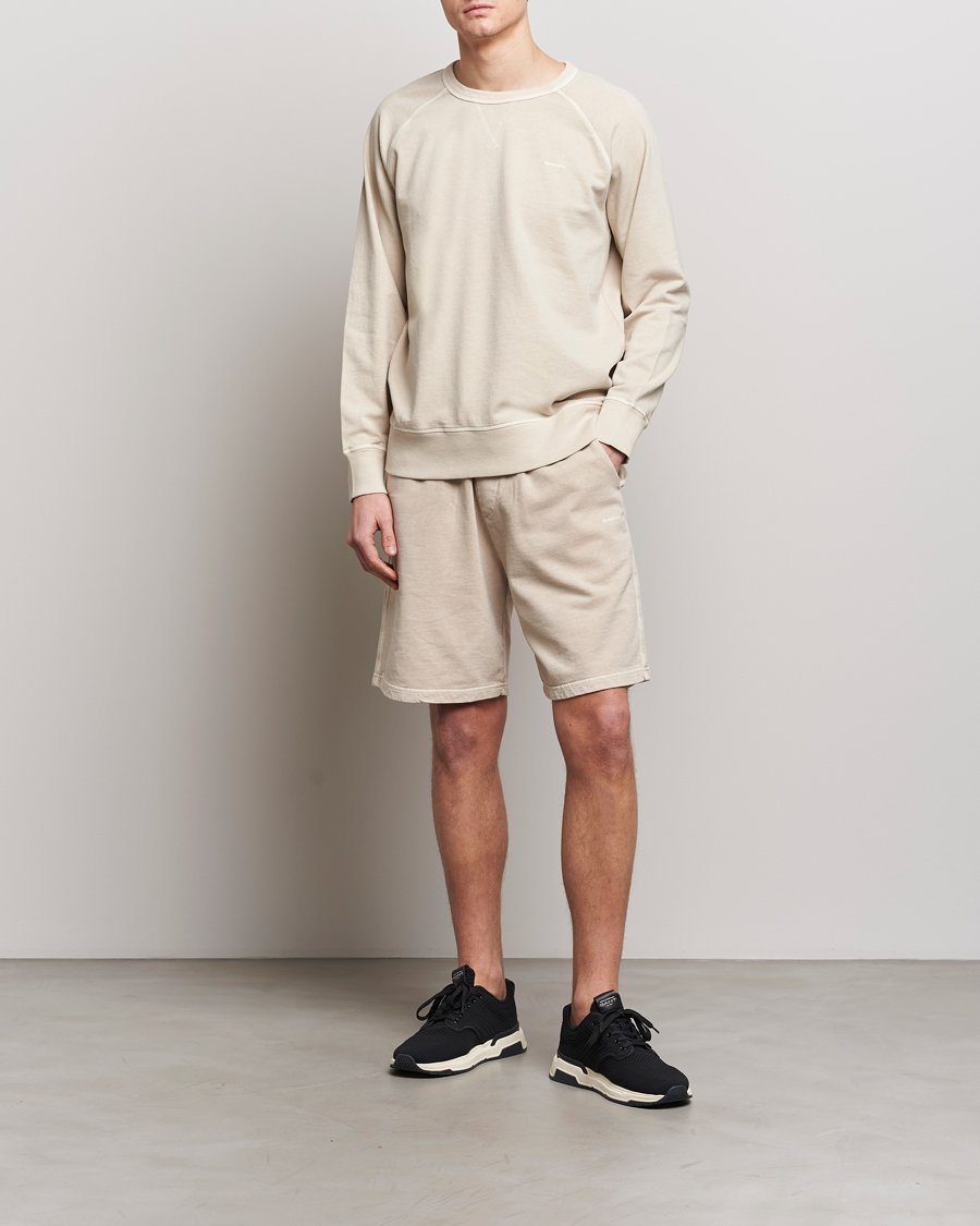 Mies | Puserot | GANT | Sunbleached Crew Neck Sweatshirt Silky Beige