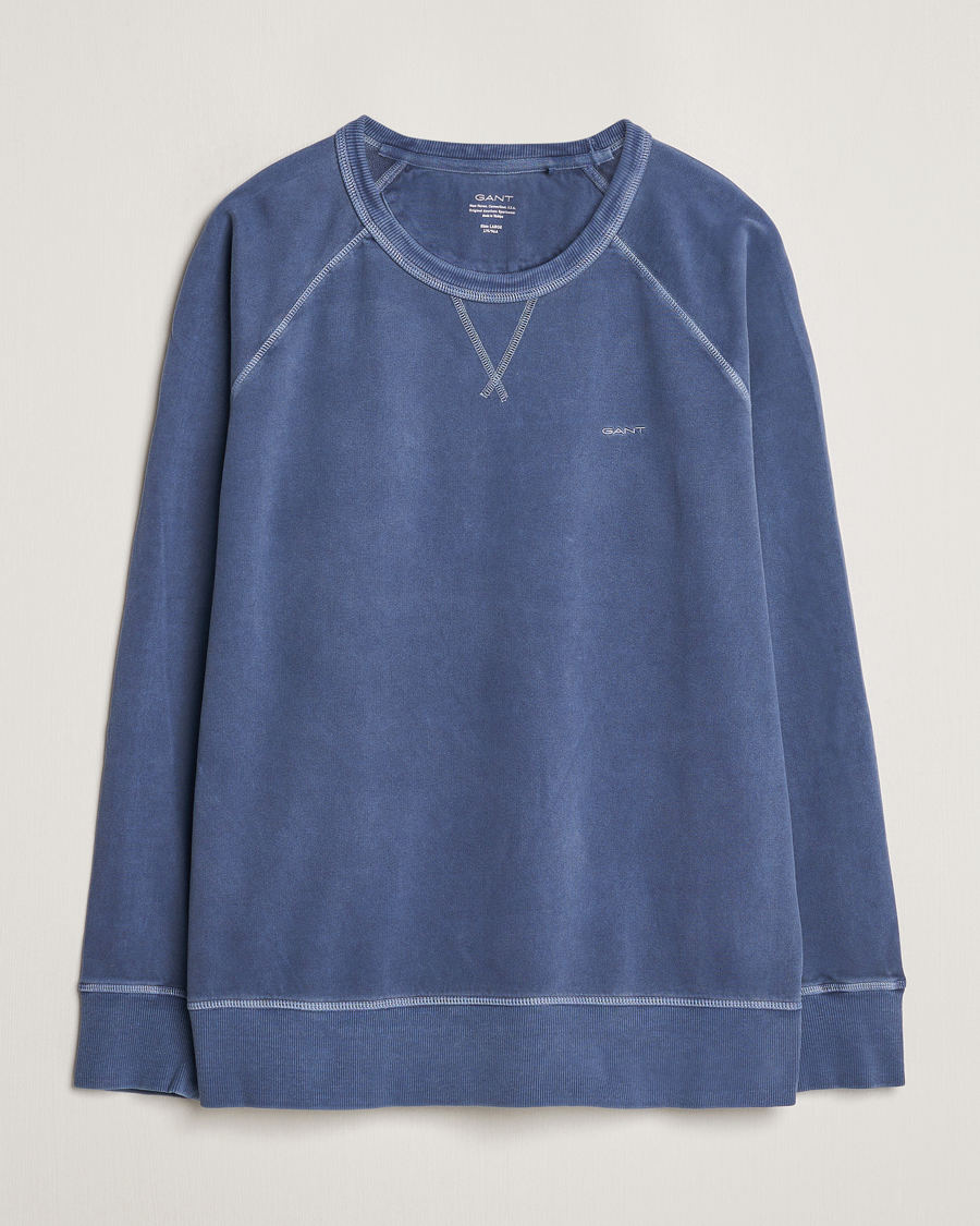 Mies | Puserot | GANT | Sunbleached Crew Neck Sweatshirt Dusty Blue Sea