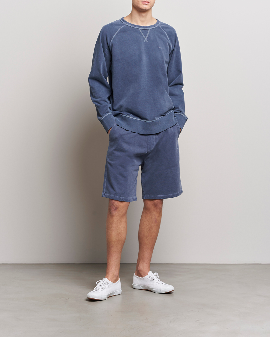 Mies | Puserot | GANT | Sunbleached Crew Neck Sweatshirt Dusty Blue Sea