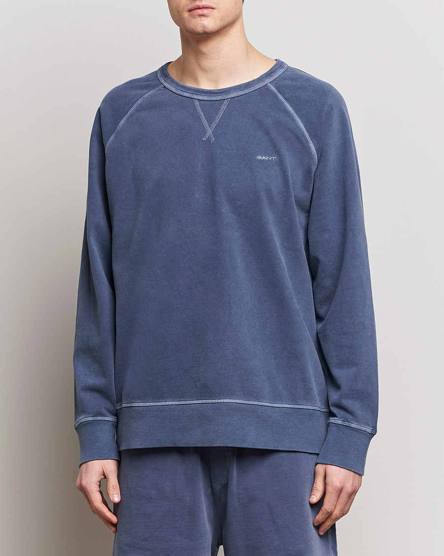 Mies | Puserot | GANT | Sunbleached Crew Neck Sweatshirt Dusty Blue Sea