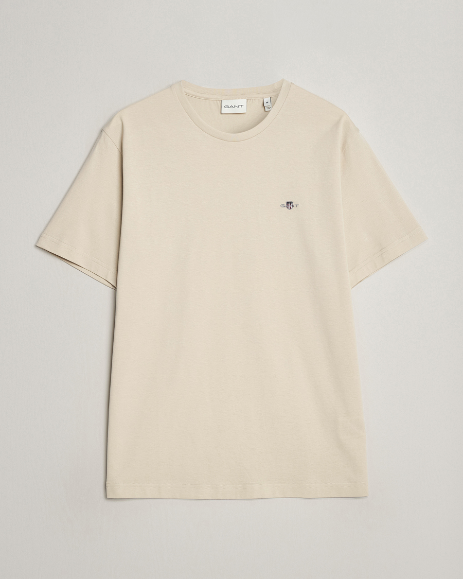 Mies | T-paidat | GANT | The Original T-Shirt Silky Beige