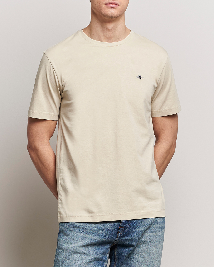 Mies | T-paidat | GANT | The Original T-Shirt Silky Beige