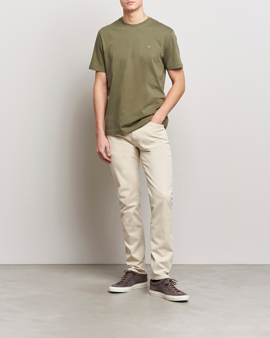 Mies | T-paidat | GANT | The Original T-Shirt Juniper Green