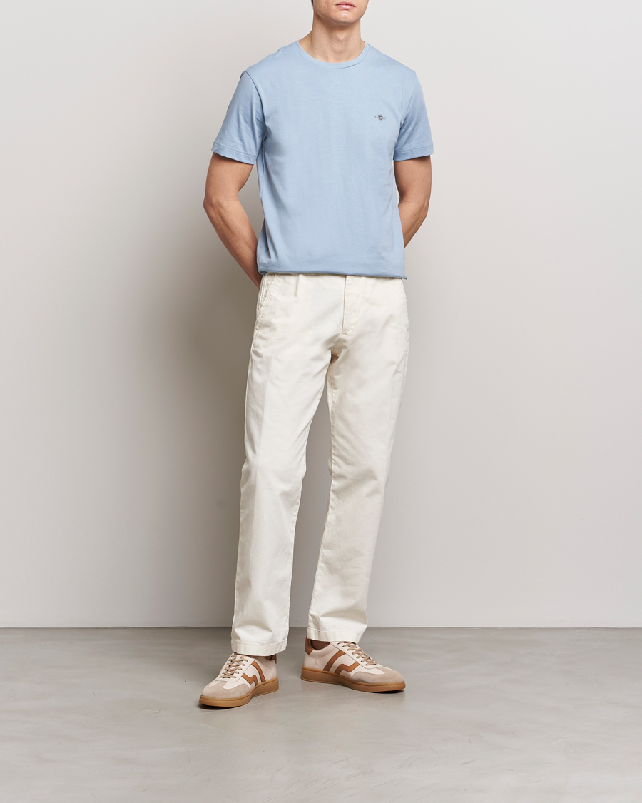 Mies | T-paidat | GANT | The Original T-Shirt Dove Blue
