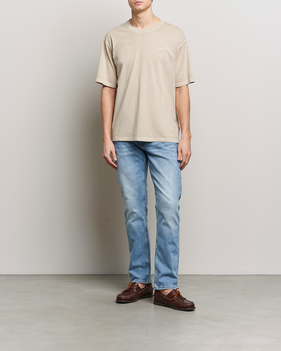 Mies | T-paidat | GANT | Sunbleached T-Shirt Silky Beige