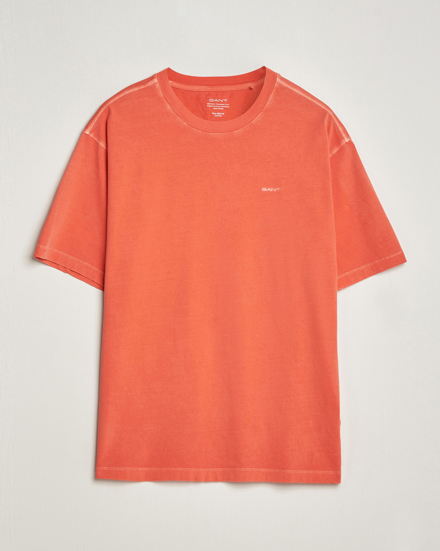 Mies | T-paidat | GANT | Sunbleached T-Shirt Burnt Orange