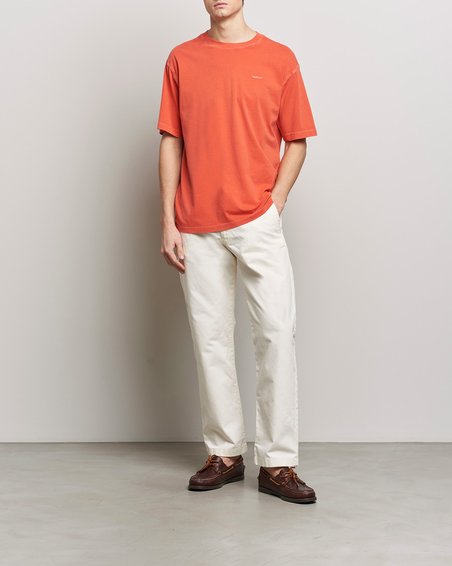 Mies | T-paidat | GANT | Sunbleached T-Shirt Burnt Orange