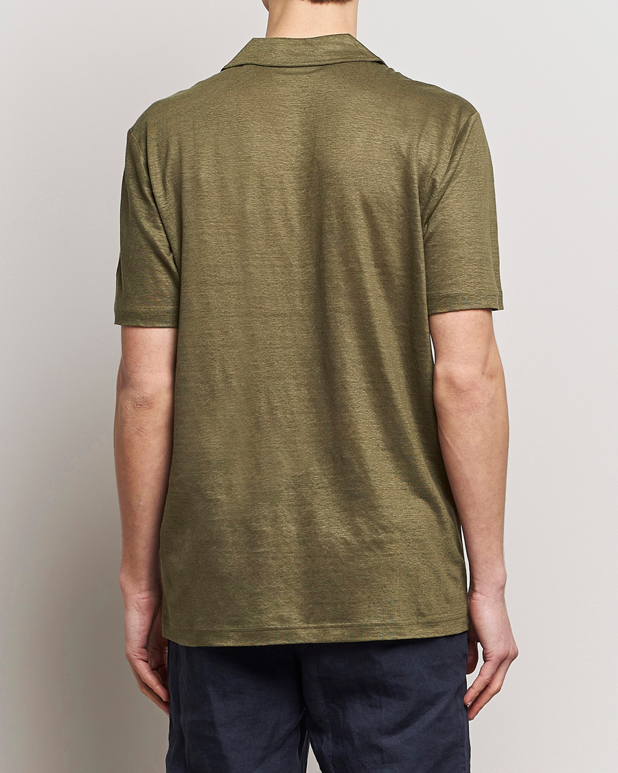 Mies | Pikeet | GANT | Linen Polo Juniper Green