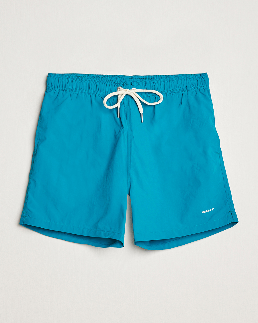 Mies | Uimahousut | Gant | Basic Swimshorts Ocean Turquoise