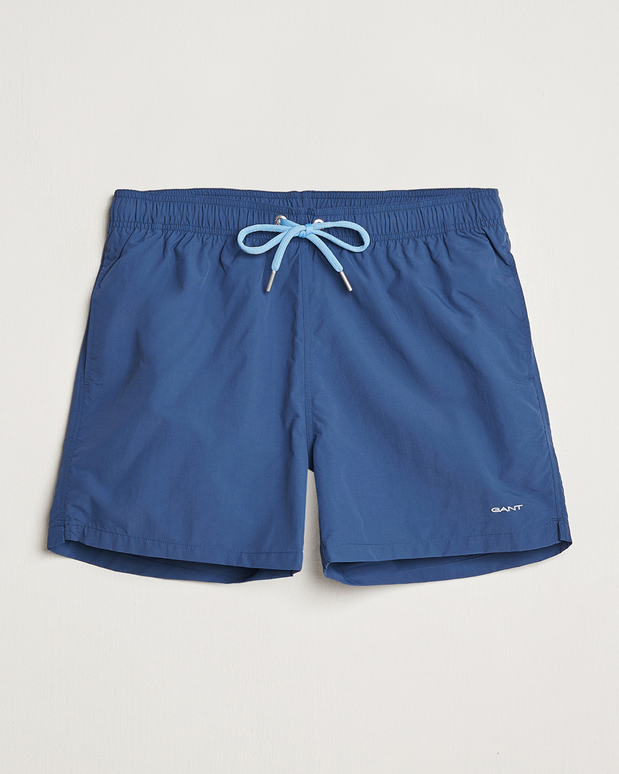 Mies | Uimahousut | GANT | Basic Swimshorts Dusty Blue Sea