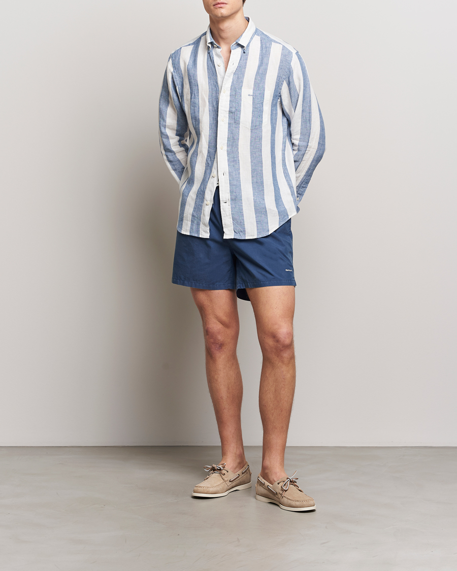 Mies | Uimahousut | GANT | Sunbleached Swimshorts Dusty Blue Sea