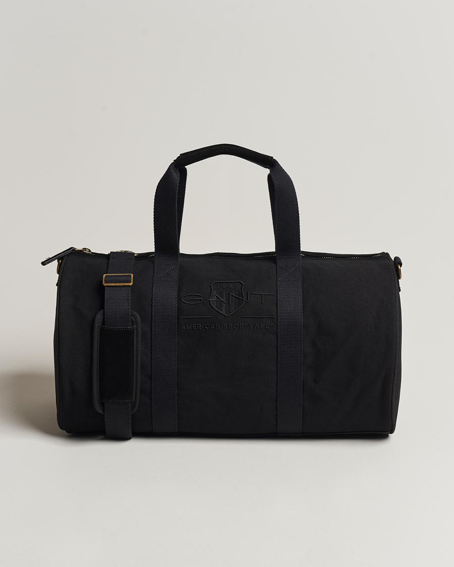 Mies | GANT Tonal Shield Duffle Bag Ebony Black | GANT | Tonal Shield Duffle Bag Ebony Black