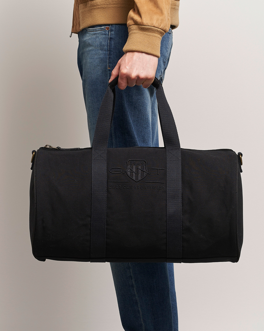 Mies | GANT Tonal Shield Duffle Bag Ebony Black | GANT | Tonal Shield Duffle Bag Ebony Black