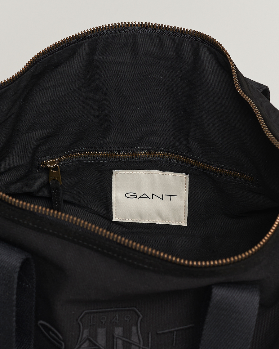 Mies | GANT Tonal Shield Duffle Bag Ebony Black | GANT | Tonal Shield Duffle Bag Ebony Black