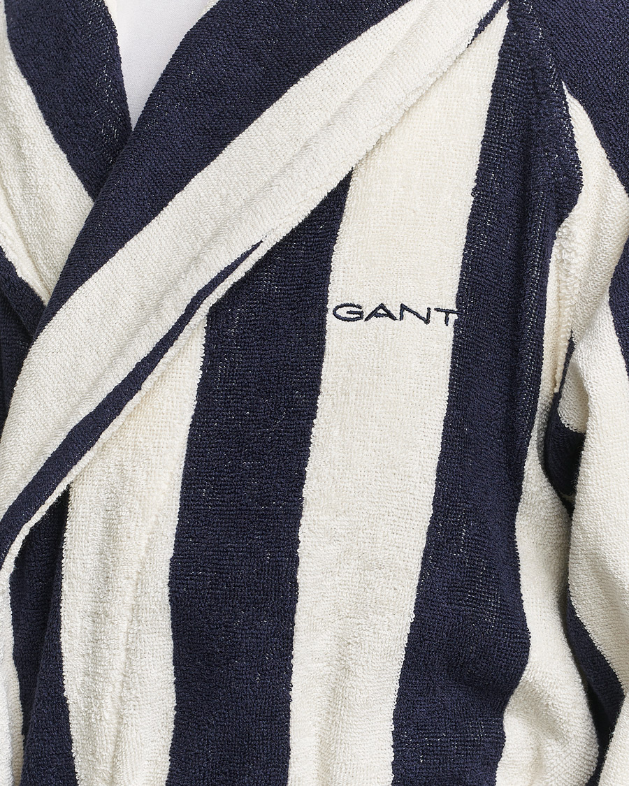 Mies | Yöpuvut ja kylpytakit | GANT | Striped Robe Evening Blue/White