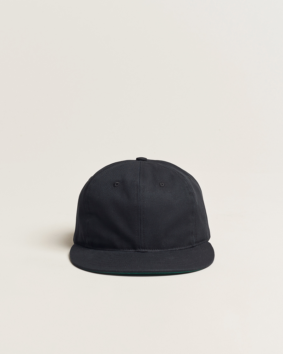 Mies | Ebbets Field Flannels Made in USA Unlettered Cotton Cap Black | Ebbets Field Flannels | Made in USA Unlettered Cotton Cap Black