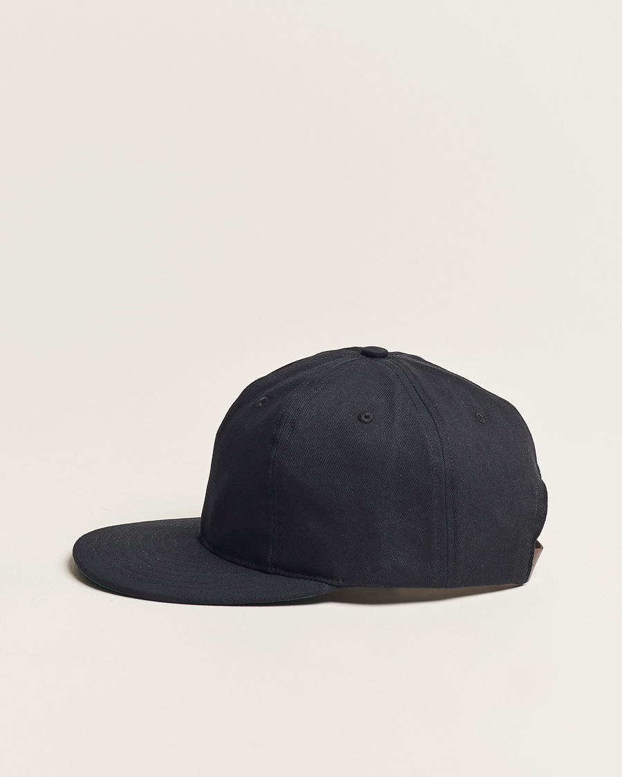 Mies | Ebbets Field Flannels Made in USA Unlettered Cotton Cap Black | Ebbets Field Flannels | Made in USA Unlettered Cotton Cap Black