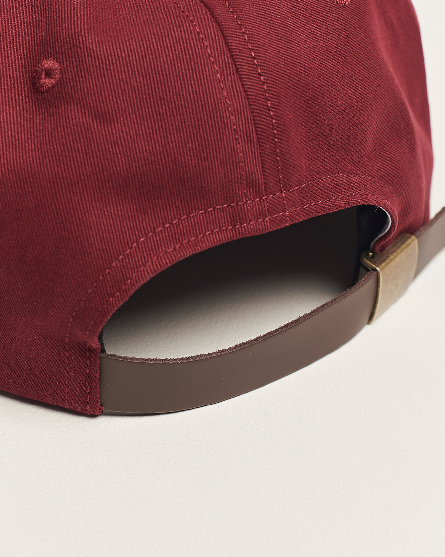 Mies | Ebbets Field Flannels Made in USA Unlettered Cotton Cap Burgundy | Ebbets Field Flannels | Made in USA Unlettered Cotton Cap Burgundy