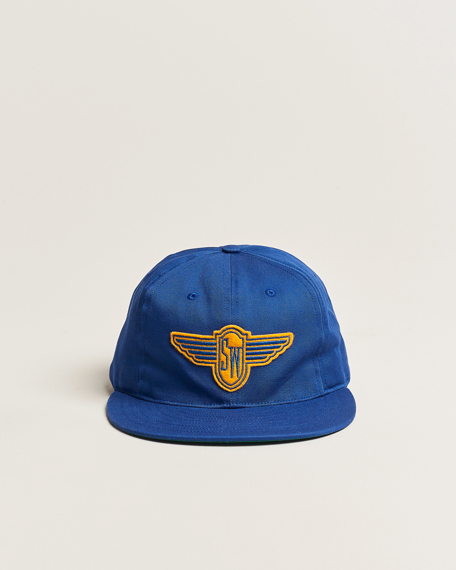Mies | Ebbets Field Flannels Made in USA Stewart-Warner 1930 Vintage Cap Blue | Ebbets Field Flannels | Made in USA Stewart-Warner 1930 Vintage Cap Blue