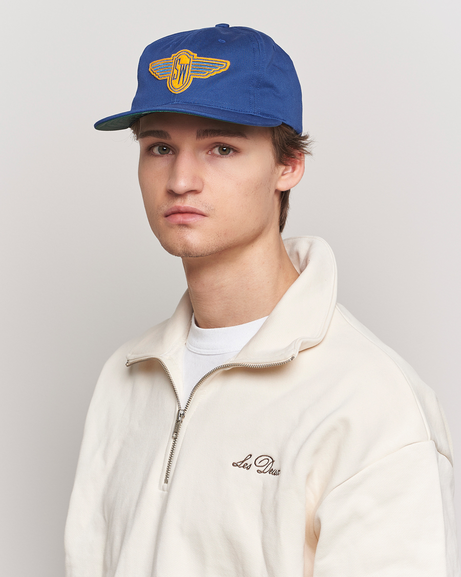 Mies | Ebbets Field Flannels Made in USA Stewart-Warner 1930 Vintage Cap Blue | Ebbets Field Flannels | Made in USA Stewart-Warner 1930 Vintage Cap Blue