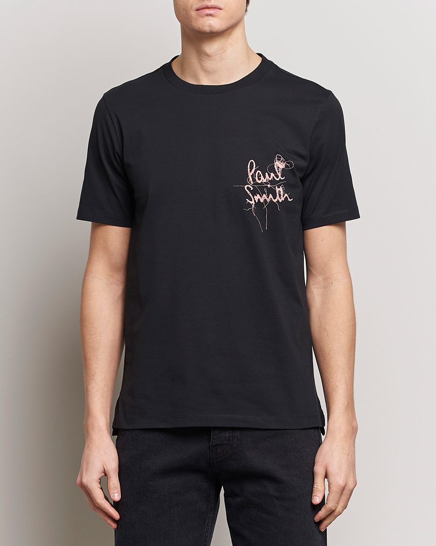 Mies | Lyhythihaiset t-paidat | Paul Smith | Organic Cotton Logo Crew Neck T-Shirt Black