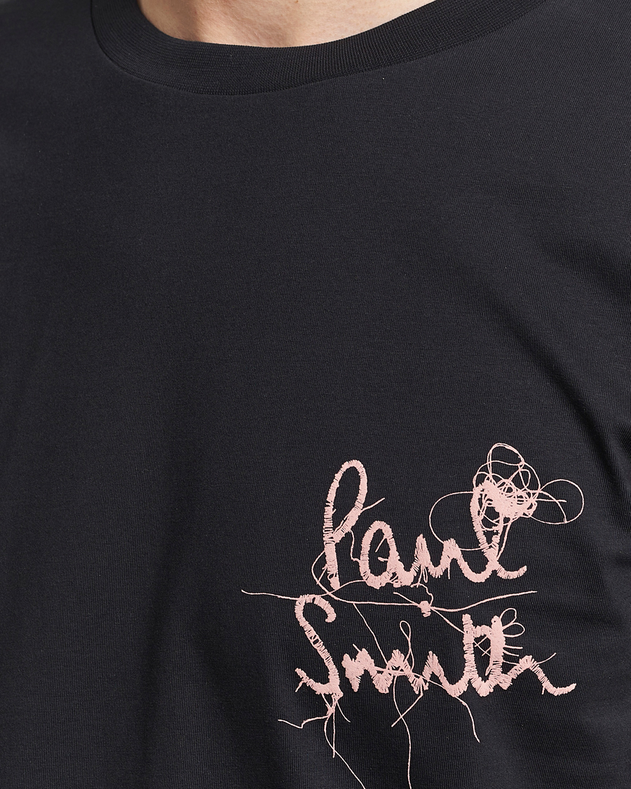 Mies | T-paidat | Paul Smith | Organic Cotton Logo Crew Neck T-Shirt Black