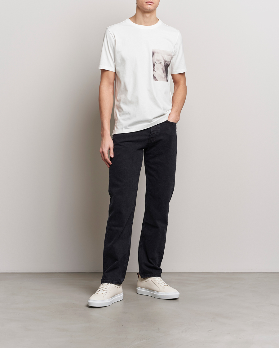 Mies | T-paidat | Paul Smith | Organic Cotton Printed T-Shirt White