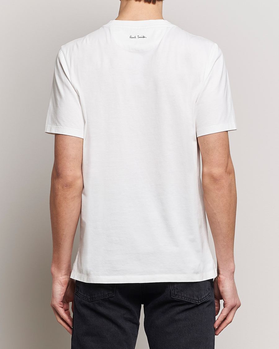 Mies | T-paidat | Paul Smith | Organic Cotton Printed T-Shirt White