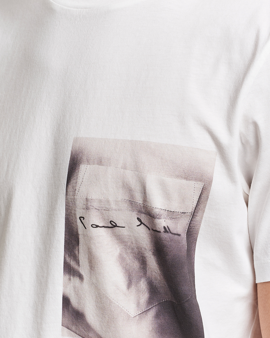 Mies | T-paidat | Paul Smith | Organic Cotton Printed T-Shirt White