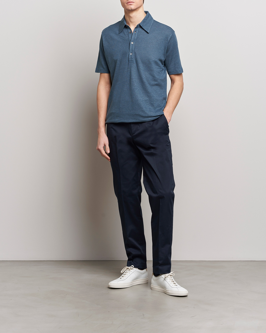 Mies | Pikeet | Paul Smith | Linen Polo Blue