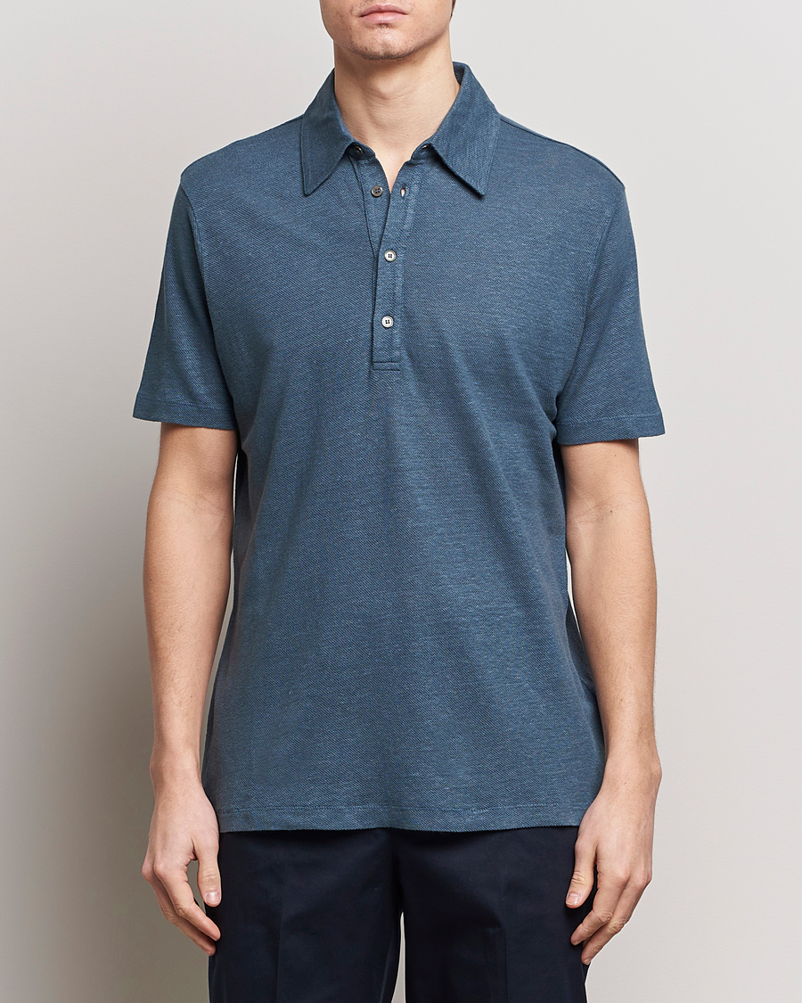 Mies | Pikeet | Paul Smith | Linen Polo Blue