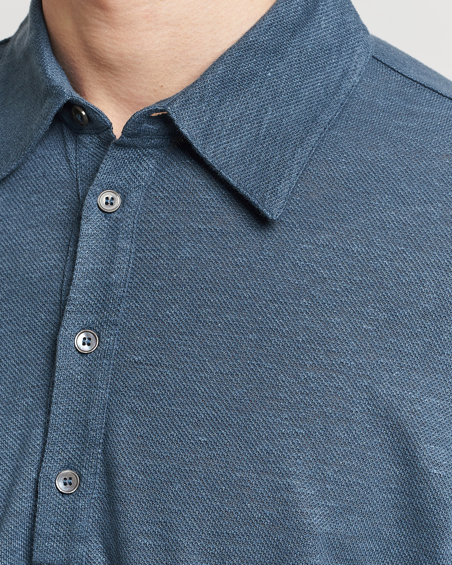 Mies | Pikeet | Paul Smith | Linen Polo Blue