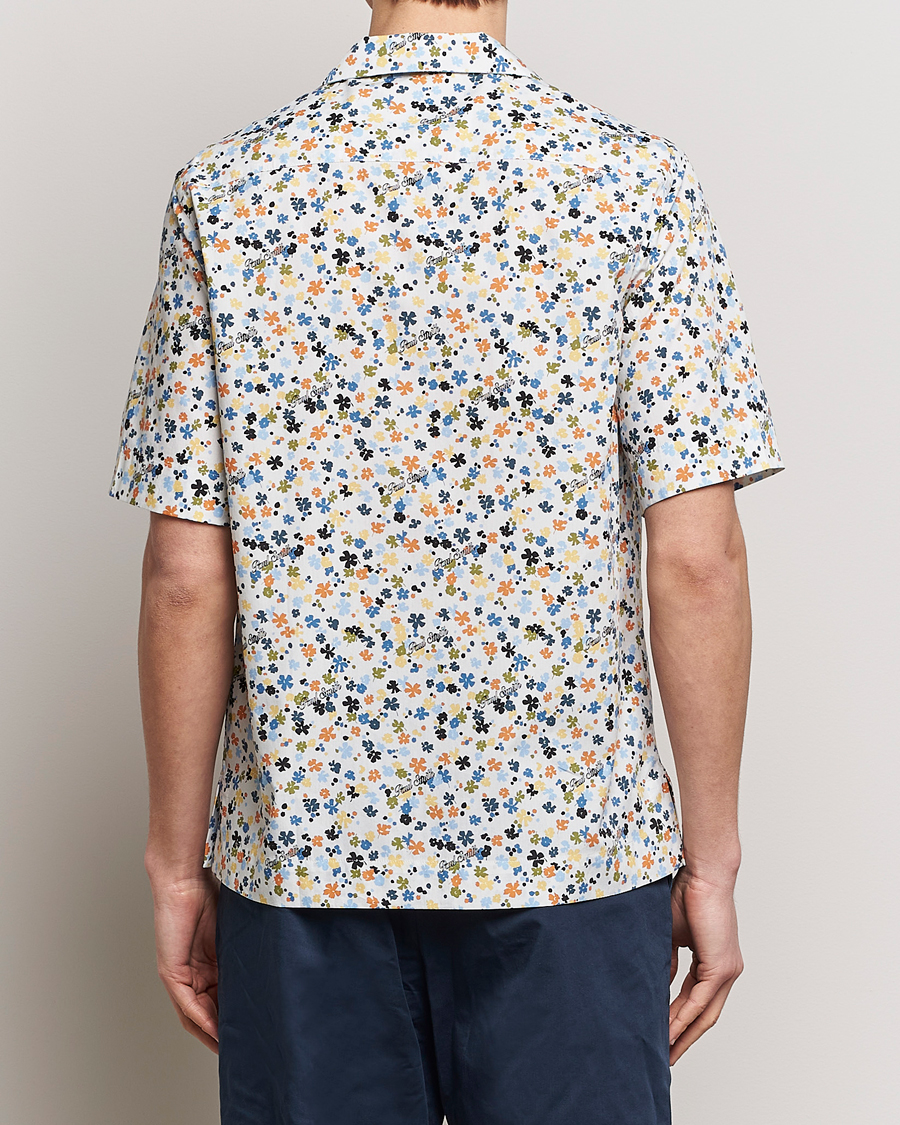 Mies | Kauluspaidat | Paul Smith | Printed Flower Resort Short Sleeve Shirt White
