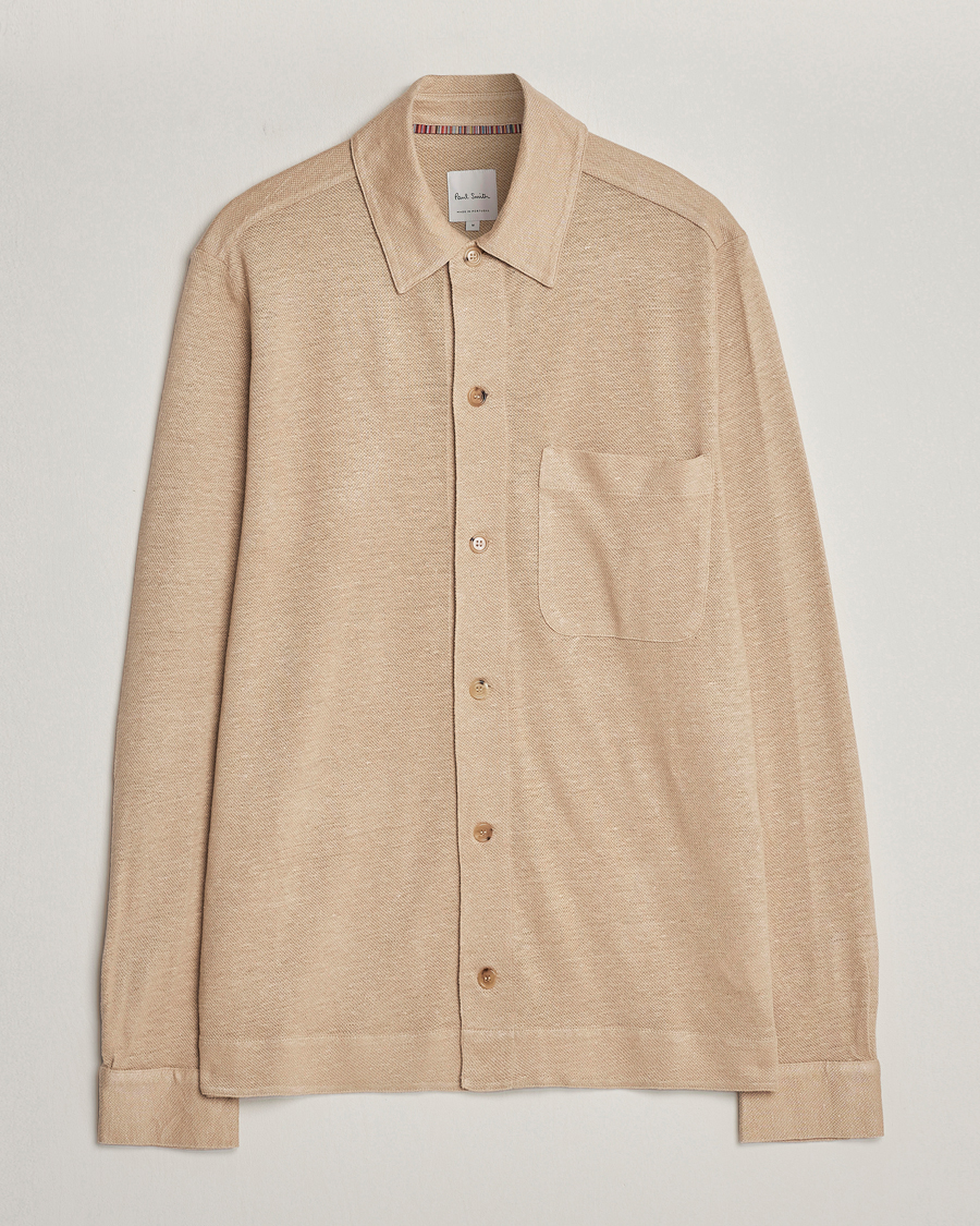 Mies | Kauluspaidat | Paul Smith | Linen Jersey Shirt Beige