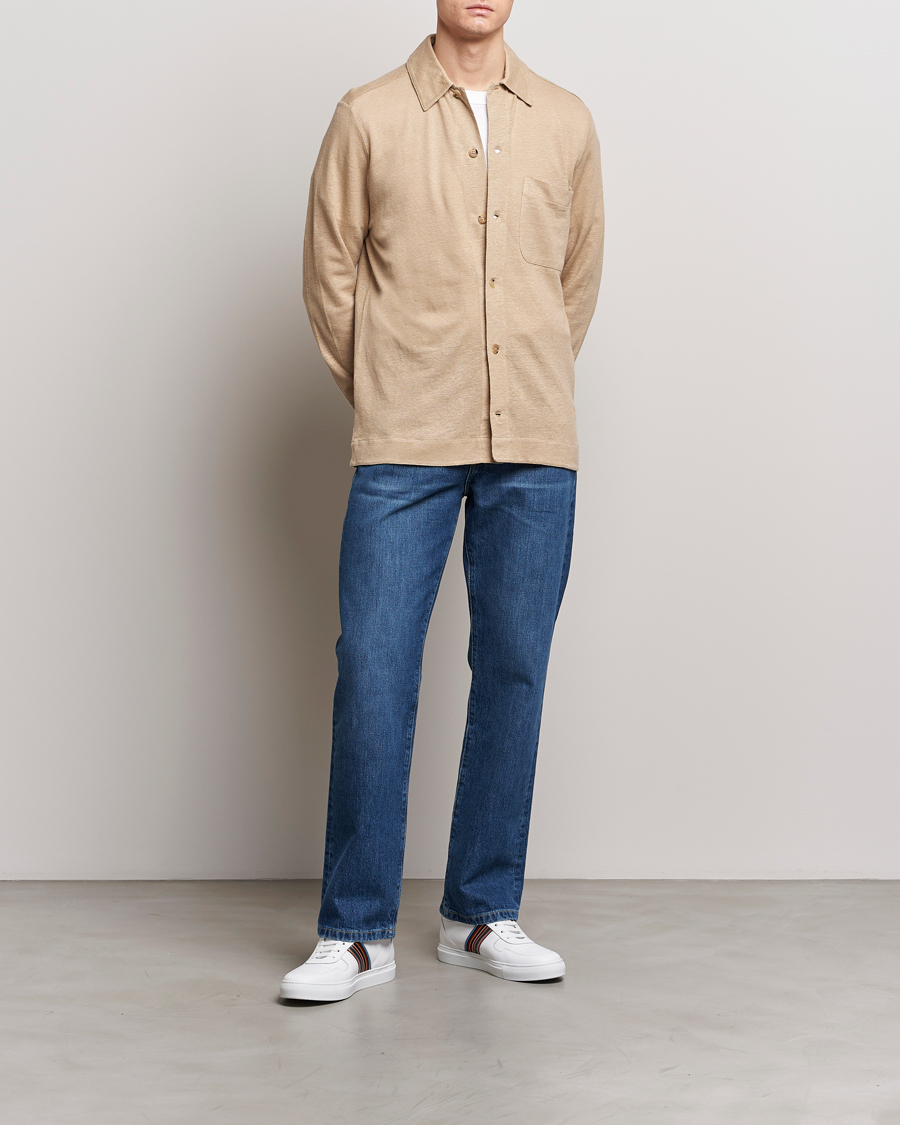 Mies | Kauluspaidat | Paul Smith | Linen Jersey Shirt Beige